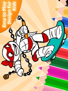 Coloring Game for Ninja Turtle游戲截圖3