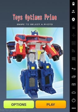 Toys Optimus Prime Games游戲截圖1