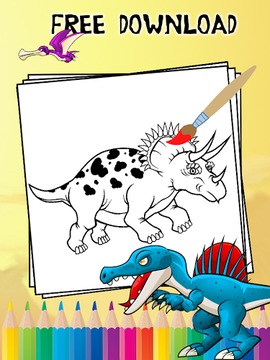 Dinosaur Coloring for Kids游戲截圖2