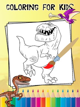 Dinosaur Coloring for Kids游戲截圖1