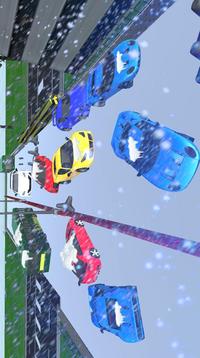 Winter pileup Snow Car Parking游戲截圖3