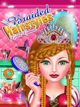 Braided Hairstyles Girls Games游戲截圖1