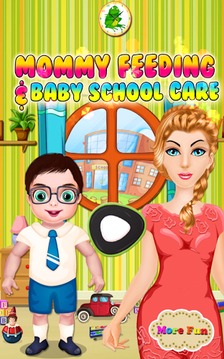Mommy Feeding Baby School Care游戲截圖1