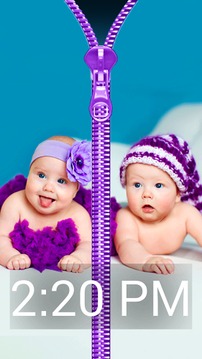 Cute Baby Zip LockScreen Prank游戲截圖4