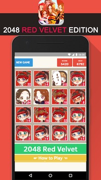2048 Red Velvet KPop Game游戲截圖4