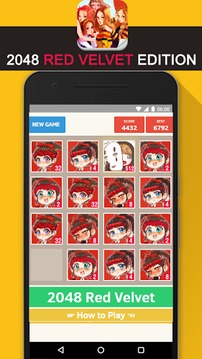 2048 Red Velvet KPop Game游戲截圖3