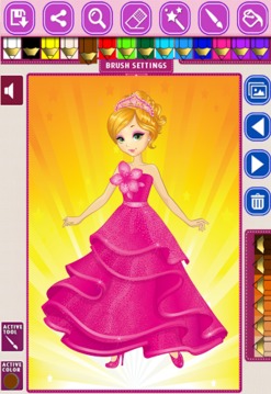 Princess Coloring Book 3游戲截圖4