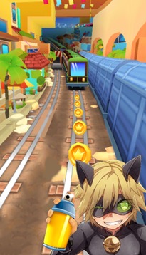 Subway Cat Noir Run Surf游戲截圖2