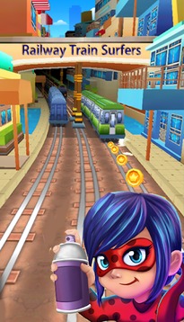 Subway Ladybug Run Surf游戲截圖1