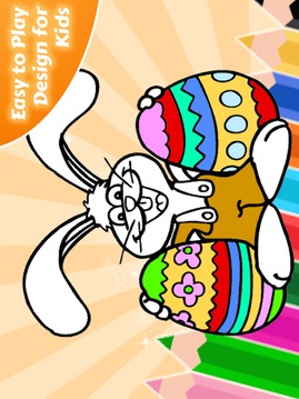 Easter Bunny Hop Coloring Game游戲截圖2