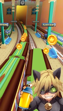 Subway Cat Noir Run Surf游戲截圖3