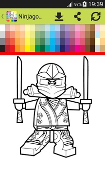 Coloring Book Ninjego游戲截圖3