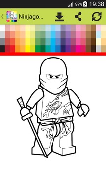 Coloring Book Ninjego游戲截圖2
