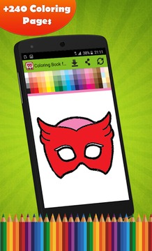 Coloring Book for Masks Hero游戲截圖5