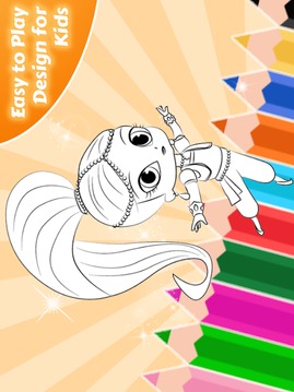 Coloring Game of Shimmer Shine游戲截圖4