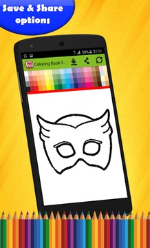 Coloring Book for Masks Hero游戲截圖4