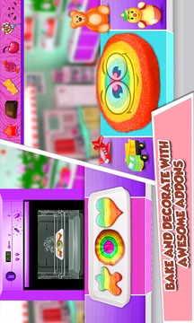 DIY彩虹饼干制造商厨师游戏截图3
