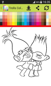 Coloring Book for Trolls游戲截圖4