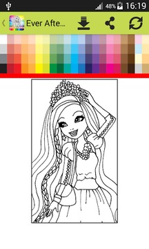 Coloring Book Ever After Hi游戲截圖3