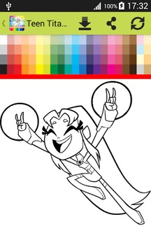 Coloring Book Titans Go游戲截圖2