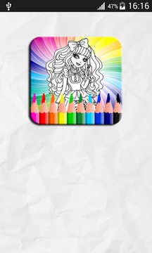 Coloring Book Ever After Hi游戲截圖1