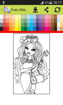 Coloring Book Ever After Hi游戲截圖2