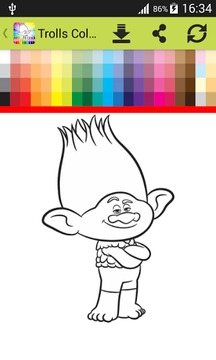 Coloring Book for Trolls游戲截圖2