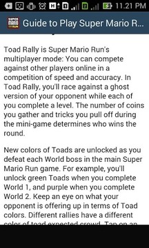 How to Play Super Mario Run游戲截圖5