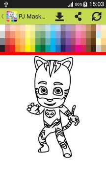 Coloring Book for PJ游戲截圖4