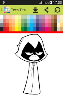 Coloring Book Titans Go游戲截圖4