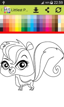 Coloring Book Little Pet Shop游戲截圖1
