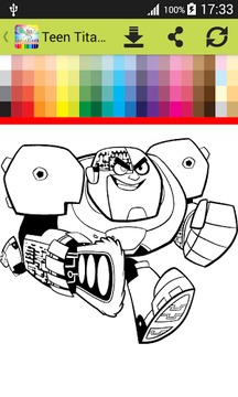 Coloring Book Titans Go游戲截圖3