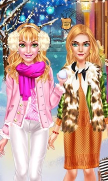 Winter Vacation - BFF Dress Up游戲截圖1