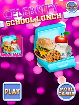 Celebrity School Lunch Maker游戲截圖4