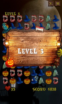 Halloween matching puzzle game游戏截图3