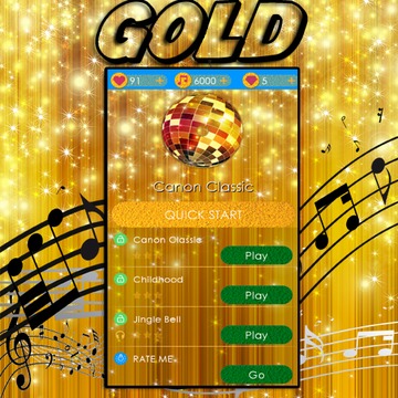 Tap The Piano Tiles gold Theme游戲截圖3