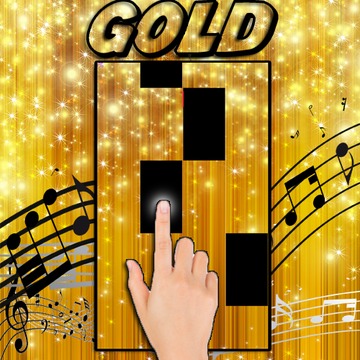 Tap The Piano Tiles gold Theme游戲截圖5