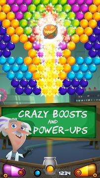 Crazy Scientist Bubble Shooter游戲截圖2