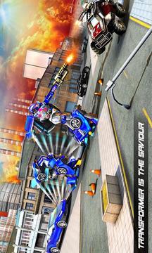 Futuristic Car Robot Rampage游戲截圖4