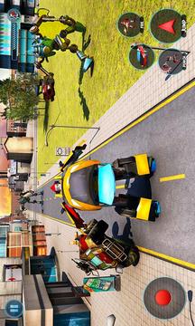 Futuristic Car Robot Rampage游戲截圖5