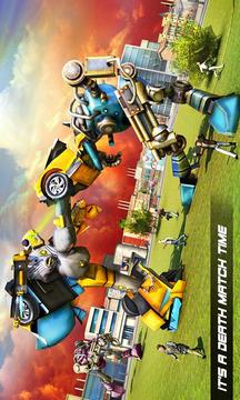 Futuristic Car Robot Rampage游戲截圖2