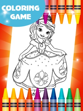 First Coloring App for Sofia游戲截圖1