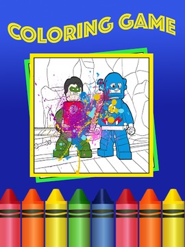 Coloring Superhero Game游戲截圖3