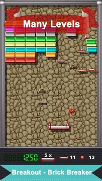 Breakout Brick Breaker游戲截圖2