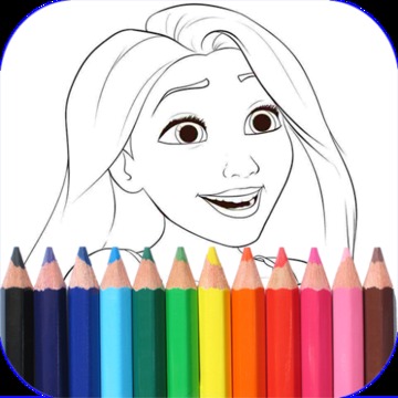Aurora Princess Coloring BOOK.游戲截圖2