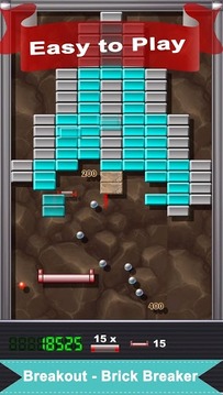 Breakout Brick Breaker游戲截圖1