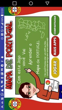 Jogo Mapa de Portugal游戲截圖1