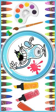 Kids Coloring Books for Oggy ツ游戲截圖3