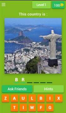 Countries by Pictures Quiz游戲截圖1