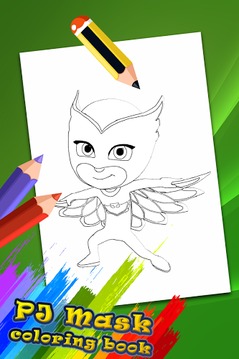 Coloring Guide For PJ Mask游戲截圖4